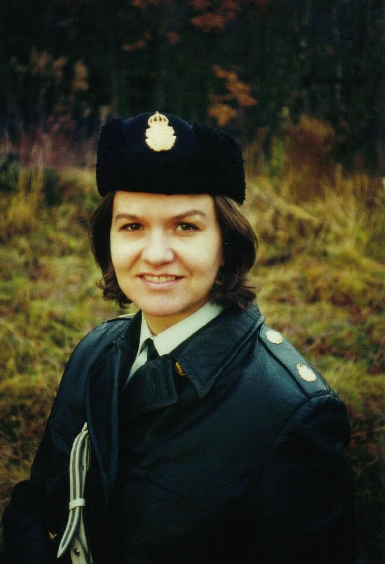 Polisassistent Marjatta Titoff år 1970 i Karlshamn